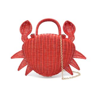 Serpui Handbags, female, Red, ONE SIZE, Blood Red Handbag with Magnetic Fastening