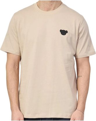 Disclaimer Urban Jersey Shirt met Positieve Berichten - Heren - T-shirts - Beige - XS - Katoen - Tops