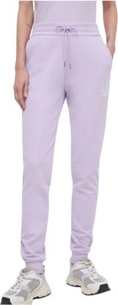 A|X Armani Exchange Trainingsbroeken - Dames - Sweatpants - Paars - M - Katoen - Broeken