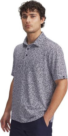 Under Armour Mens Printed Polo Blue 3XL