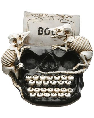 National Tree Company 8 Skull Typewriter With Rats