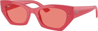 Ray-Ban RB4430F Zena Asian Fit 676084 Mens Sunglasses Red Size 52