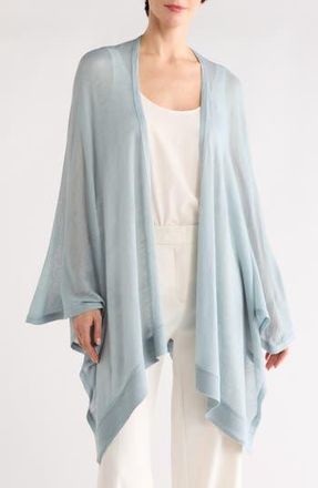 Vince Camuto Lightweight Open Knit Topper in Slate Blue at Nordstrom Rack