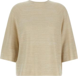 Fabiana Filippi Gold Lam Thread Sweater