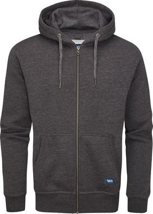 Charles Wilson Mens Full Zip Midweight Hoody (XXL, Charcoal Melange (0822))