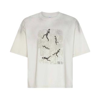 Won Hundred Houston Run T-Shirt - Heren - Tops - Beige - Maat: M Katoen