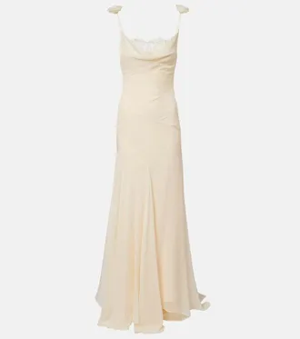 De La Vali Sposa - Abito lungo Dia in chiffon di seta