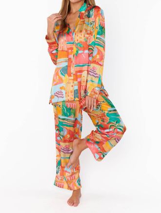 Show me your Mumu Early Night Pj Set In Postcards From Italia