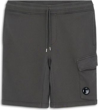 C.P. Company C.P. Company, Casual Shorts, male, Gray, L, Diagonal Fleece Shorts