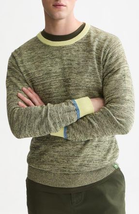 Scotch & Soda Regular Fit Melange Cotton Pullover in Grey Dawn at Nordstrom, Size Xx-Large