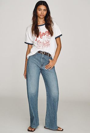 Mother Lasso High-Rise Wide-Leg Jeans