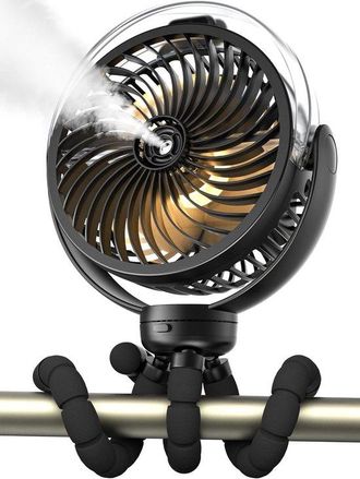 OEM Ventilador Nebulizador Port&aacute;til Para Cochecitos: Recargable Y Giratorio 360&deg;, Ideal Para Beb&eacute;s Y Viajes