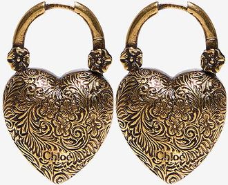 Chloé Vergoldete Herzohrringe Château Treasures