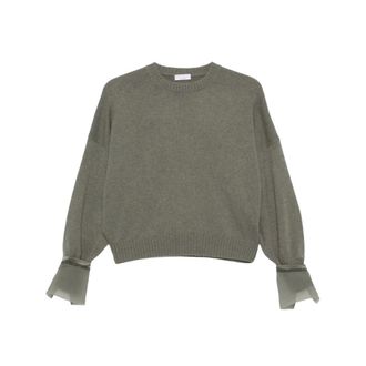 Brunello Cucinelli Dames, Truien, Grijs, Maat: M Kasjmier