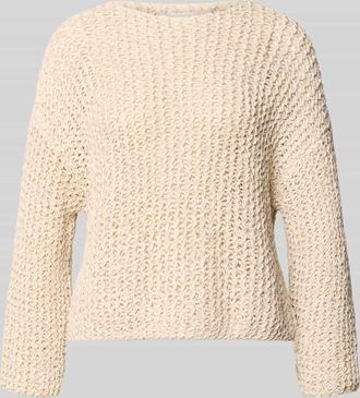 Marc O'Polo Relaxed Fit Pullover aus Baumwoll-Mix in Stein, Gr&ouml;&szlig;e XXL