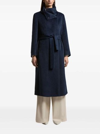 PESERICO double-breasted coat - women - Fabric - 38 - 060 BLUE