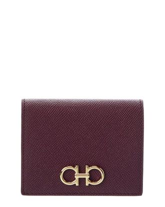 Ferragamo Gancini Leather Card Case