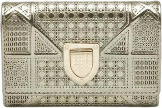 Dior Pre-owned Clutches, female, Yellow, Size: ONE SIZE Pre-owned Fabric Wallet