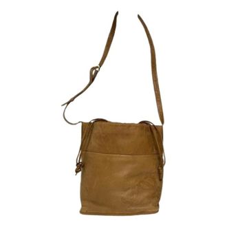 Loewe Vintage, unisex, Bruin, ONE Size, Leer, Pre-owned Cross Body Bag