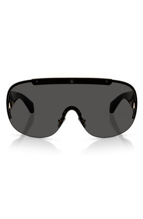 Moncler Rizon 143mm Pilot Sunglasses in Pale Gold /Mirror Green at Nordstrom