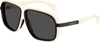 Moncler ME8011U TWOTONE 500287 Mens Sunglasses Yellow Size 62