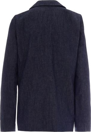 Max Mara Womens Denim Jacket Blue Marine Cotton