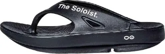 Oofos x Takahiromiyashita The Soloist Listen to The Soloist Flip-Flop Black SOF-0016SS23
