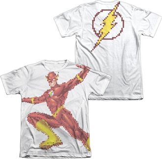 Gildan Justice League of America Flashbit (Front/Back Print) Adult Poly/Cotton Short Sleeve Tee / T-Shirt
