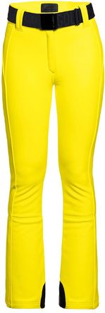 Goldbergh Pippa Belted Bonded Fleece ski Trousers - Yellow - 38 (UK10 / S)