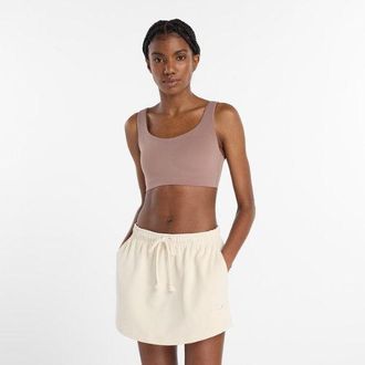 New Balance Womens NB Harmony Yoga Bra in Brown Poly Knit, size X-Small
