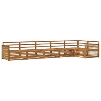 vidaXL Conjunto De Sof&aacute;s De Exterior 6 Pcs Natural Vidaxl