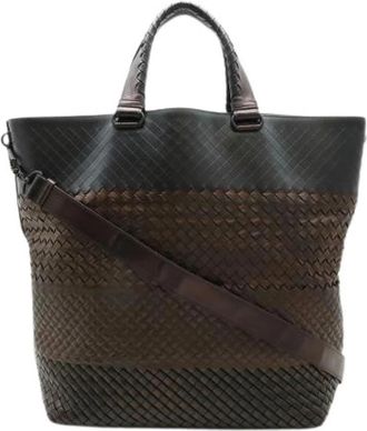 Bottega Veneta Pre-owned Leather totes - Dames - Vintage Shopper - Zwart - ONE Size - Vintage