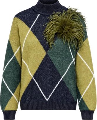 Nenette Maglia Macadamia - Dames - Coltruien - Veelkleurig - L - Truien & Vesten