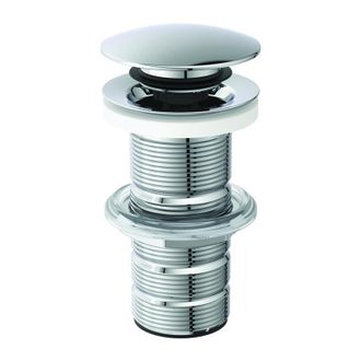 Ideal V&aacute;lvula Push-open Con V&aacute;stago Sin Ranuras, Cromado Est&aacute;ndar Ideal