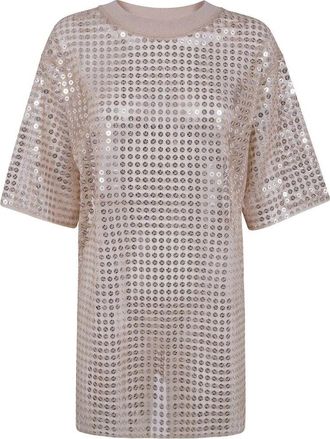 Fabiana Filippi Campagna Sequins Tshirt Blouse