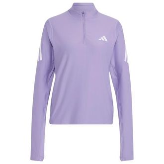 adidas ADI365 Running Iconic Half Zip Laufshirt f&uuml;r Damen | lila