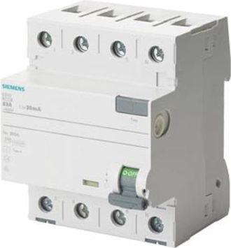 SIEMENS Elektro 5sv33446la01 Interruptor Diferencial 4 Polos 30 Ma
