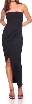 Susana Monaco Tube Overlay Dress In Black