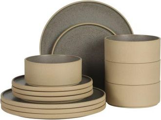Gibson Home Villa Amadora 12-Piece Stoneware Dinnerware Set, Service for 4 in Green at Nordstrom