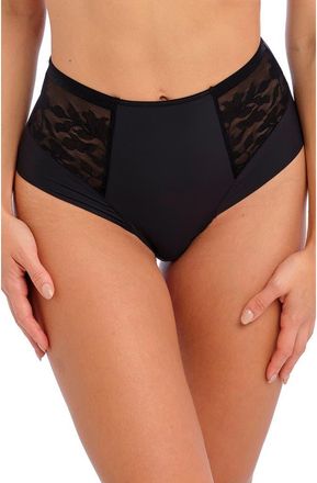 Fantasie Illusion High Waist Briefs in Black at Nordstrom, Size Xx-Large