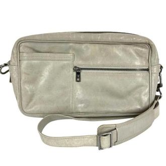 Louis Vuitton Pre-owned Pochette Schoudertas - Dames - Pre-owned - Grijs - Maat: ONE Size Leer