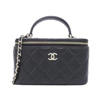 Chanel Pre-owned Lambskin Schoudertas - Dames - Pre-owned - Zwart - Maat: ONE Size Leer