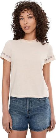 Toad&Co Re-Form Embroidered Crew Womens Clothing Salt Embroidery : XS, Cotton/Polyester
