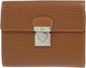 Louis Vuitton Pre-owned Wallets, female, Brown, Size: ONE SIZE Pre-owned Vintage Leather Wallet