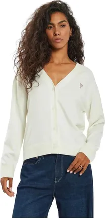 Guess Truien & Vesten, Dames, Wit, XS, Wol, Mini Driehoek Vest