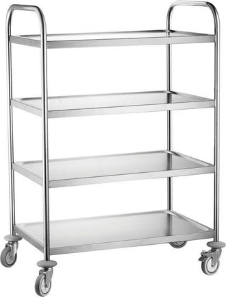 OEM Carro De Camarero De Acero Con 4 Estantes - Hendi 810118