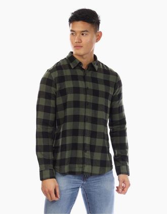 Peter Werth Mens Aulton Collared Long Sleeve Shirt - Multi - Size: Regular/36
