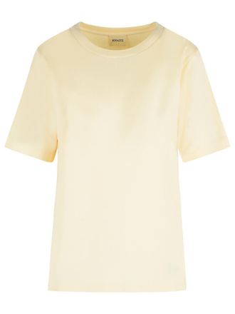 Khaite Allen Cream Silk T Shirt