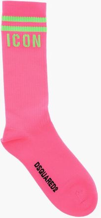 Dsquared2 ICON Long Ribbed Fluorescent Socks size 40