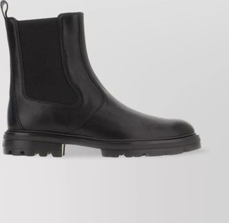 Hogan chunky sole leather ankle boots